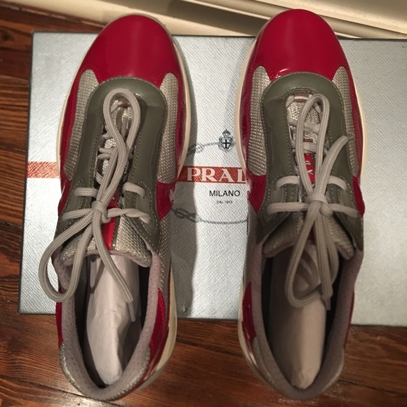 Prada sneakers size 39 EU Cherry - Picture 3 of 6